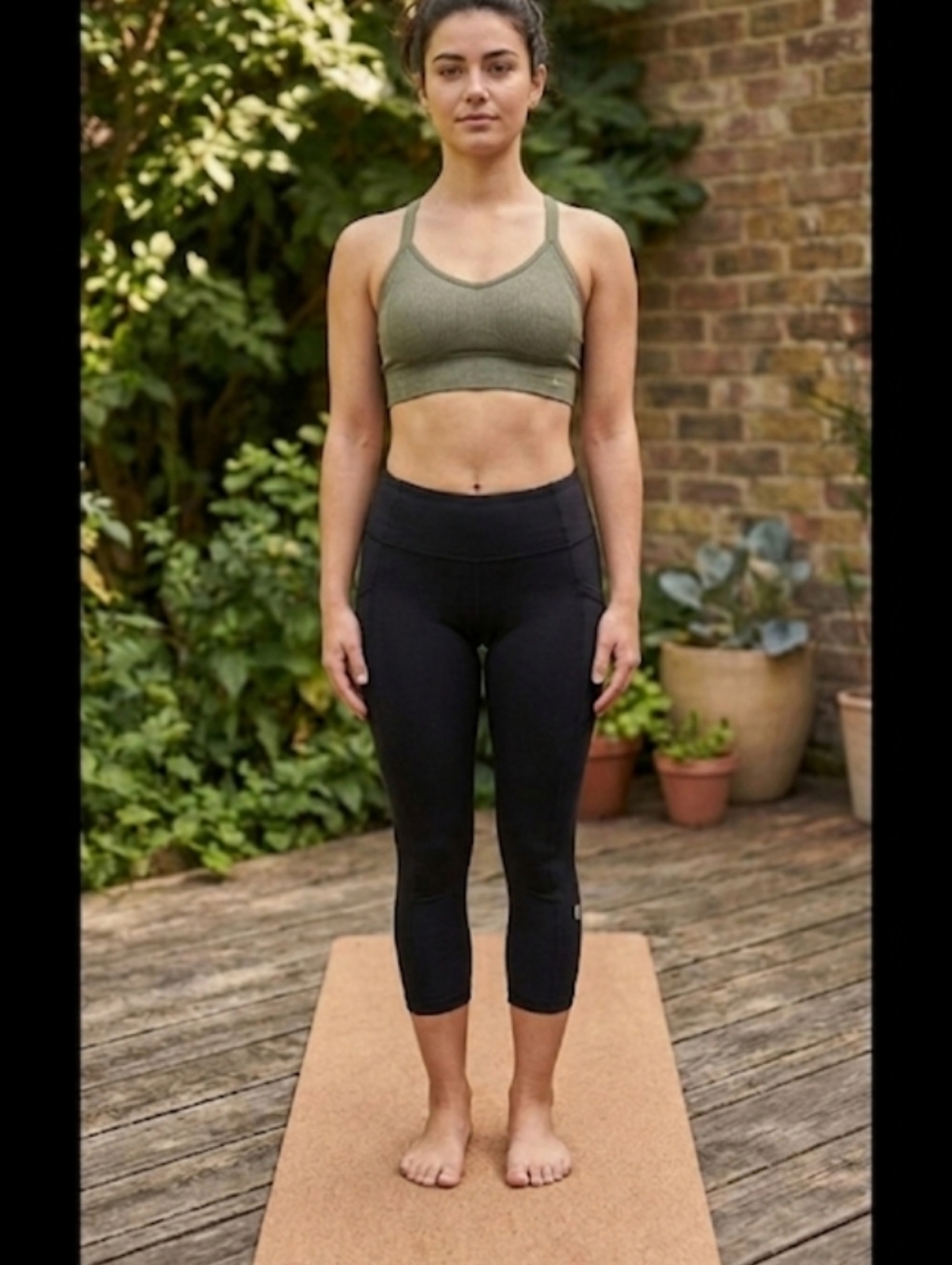 #5 Blackmilk yoga cropped leggings, Black, XS